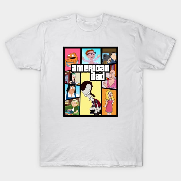 American GTA T-Shirt by BigOrangeShirtShop